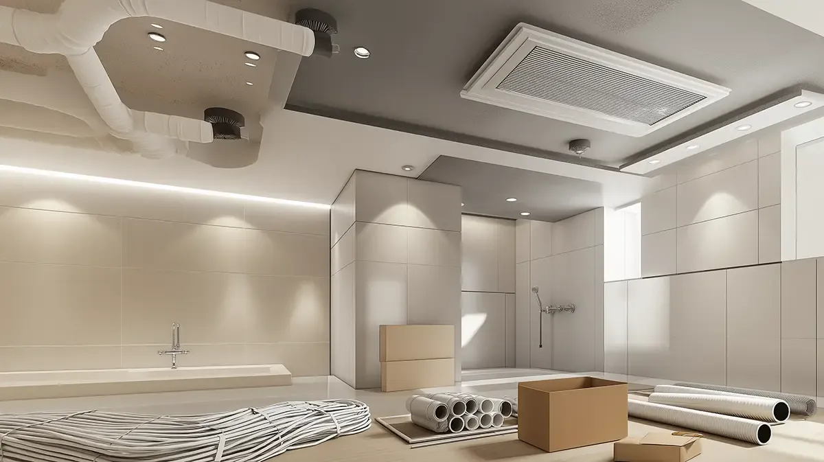 Ventilācija sanmezglā: nosūces mezgls, jauda un griestu augstums
